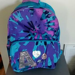 Tie dye 'A' backpack